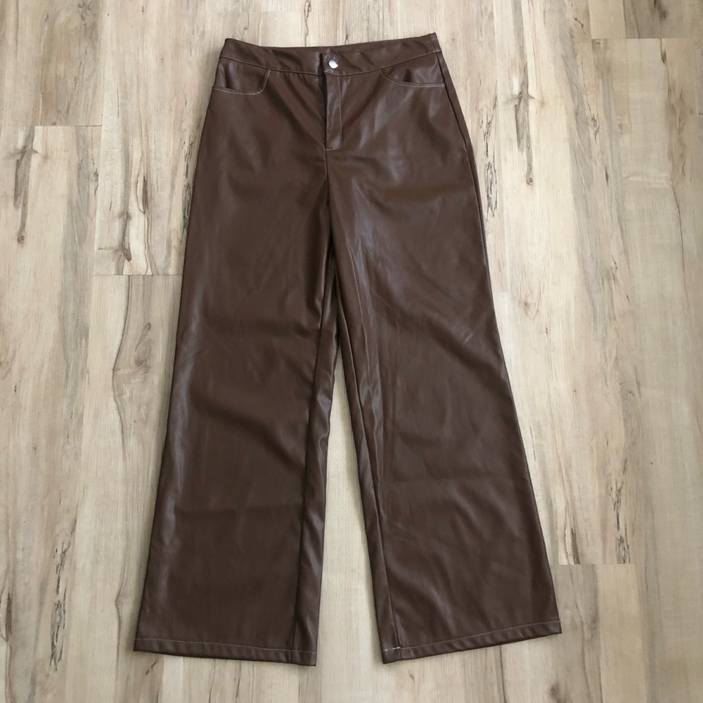 Cider Brown Wide Leg Pants